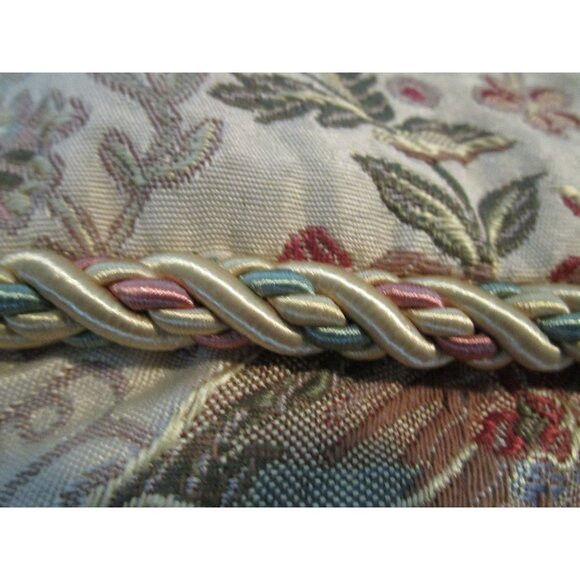 Vintage Waterford Meadow Flower Euro Square Pillow Sham 2004 Floral Damask GUC - Picture 7 of 11